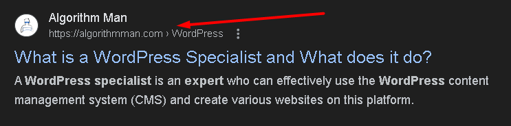 WordPress Breadcrumbs settings