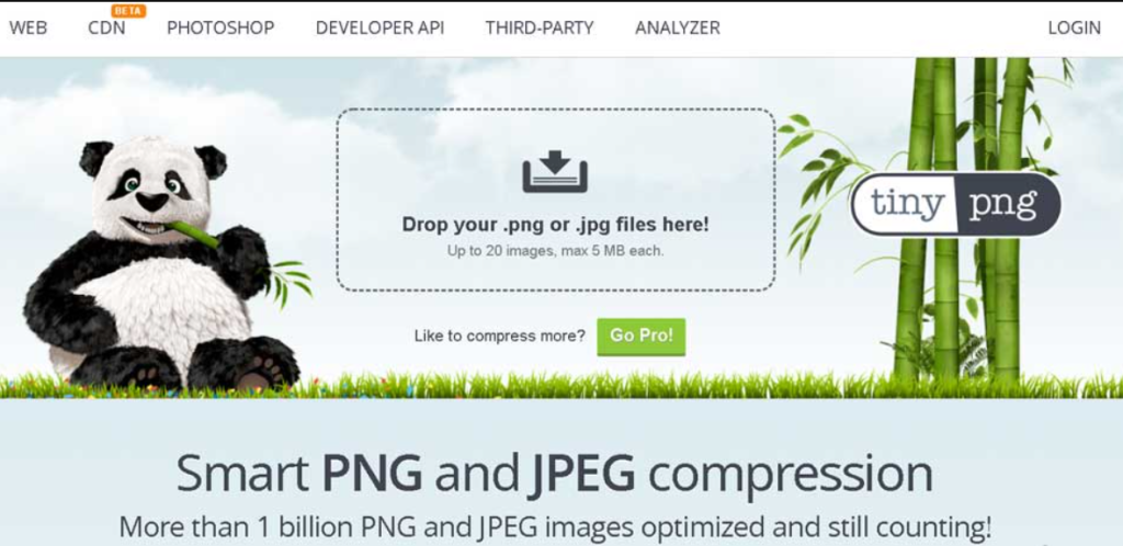 tinypng.com Smart WebP, PNG and JPEG Compression for Faster Websites