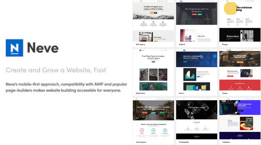 Neve wp theme
